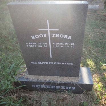 SCHEEPERS Koos 1930-2019 &amp; Thora 1936-2014