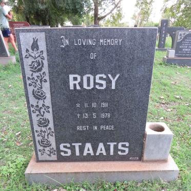 STAATS Rosy 1911-1978