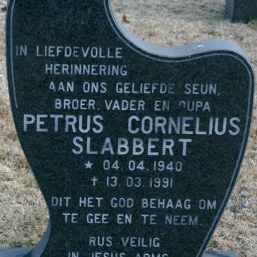 SLABBERT Petrus Cornelius 1940-1991