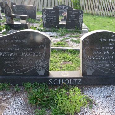 SCHOLTZ Christian Jacobus 1887-1974 &amp; Hester Sarah Magdalena Johanna 1898-1987