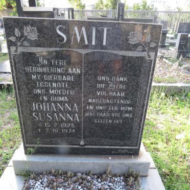 SMIT Johanna Susanna 1925-1974