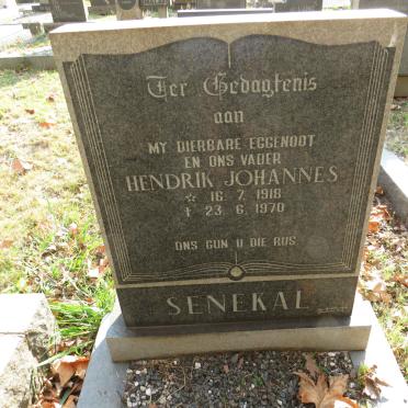 SENEKAL Hendrik Johannes 1918-1970