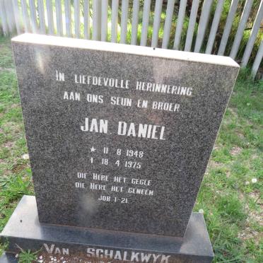 SCHALKWYK Jan Daniel, van 1948-1975
