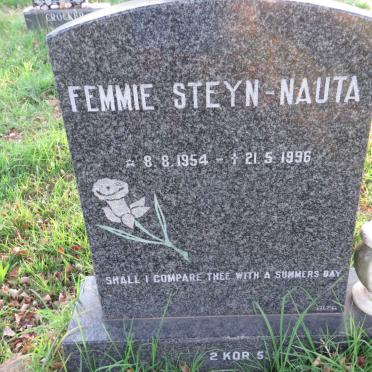 STEYN Femmie nee NAUTA 1954-1996