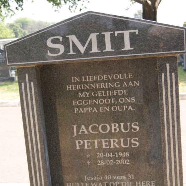 SMIT Jacobus Peterus 1948-2002