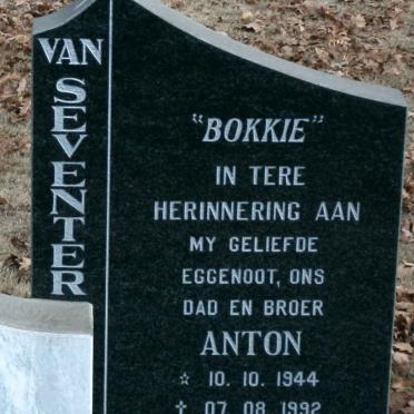 SEVENTER Anton, van 1944-1992