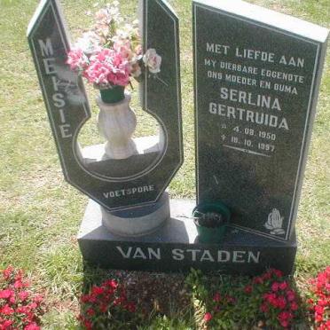 STADEN Serlina Gertruida, van 1950-1997