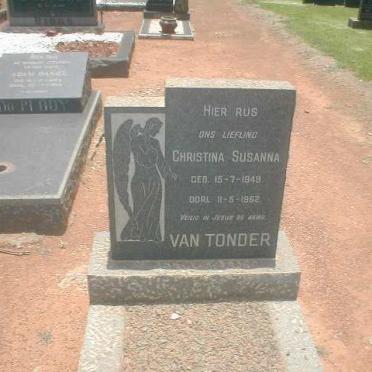 TONDER Christina Susanna, van 1949-1962