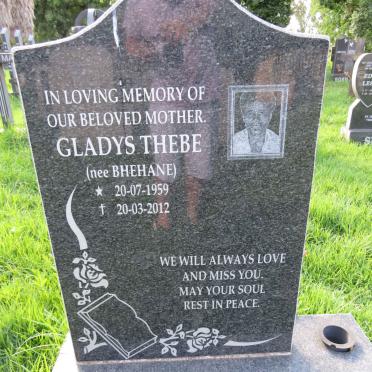 THEBE Gladys nee BHEHANE 1959-2012