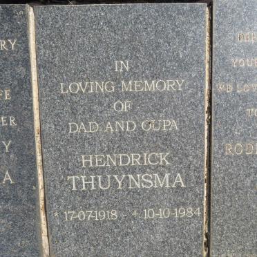 THUYNSMA Hendrick 1918-1984