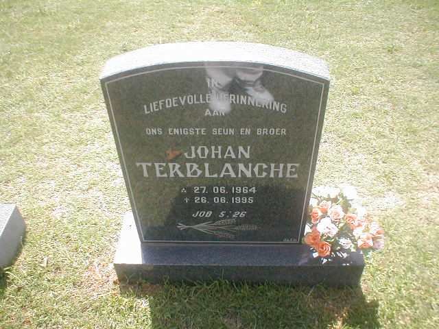 TERBLANCHE Johan 1964-1995