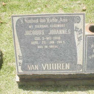 VUUREN Jacobus Johannes, van 1916-1964