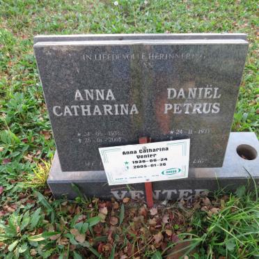 VENTER Daniel Petrus 1933- &amp; Anna Catharina 1936-2005