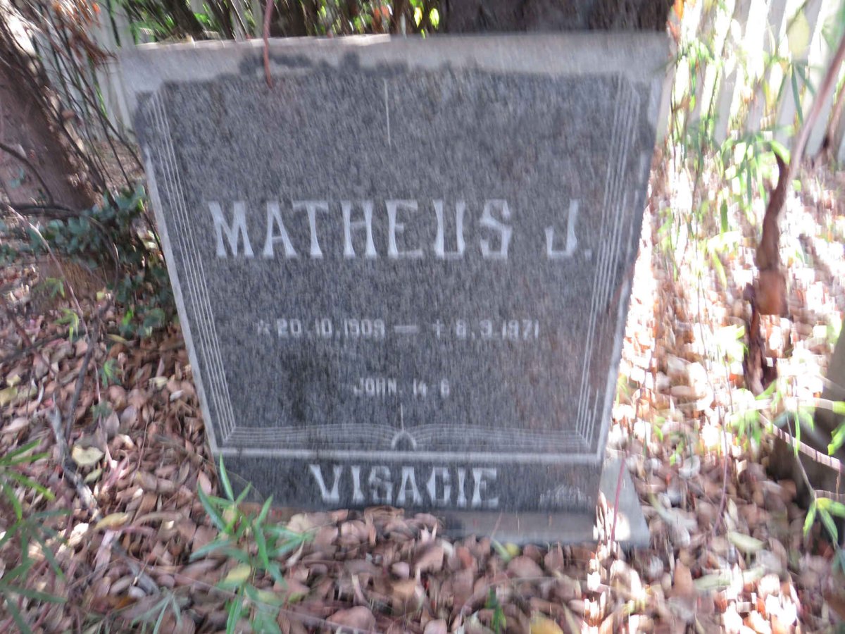 VISAGIE Matheus J. 1909-1971