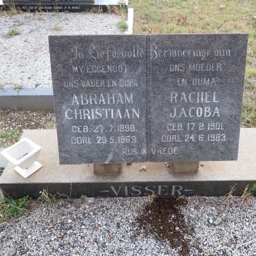 VISSER Abraham Christiaan 1898-1969 &amp; Rachel Jacoba 1901-1983