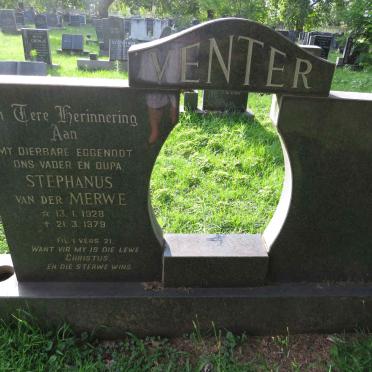 VENTER Stephanus Van Der Merwe 1928-1979