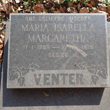 VENTER Maria Isabella Margaretha 1899-1975