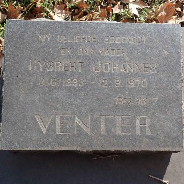 VENTER Gysbert Johannes 1893-1970