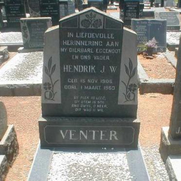 VENTER Hendrik J.W. 1906-1963