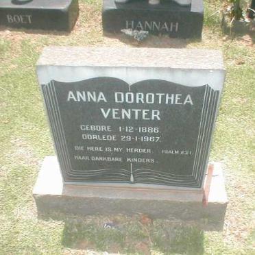 VENTER Anna Dorothea 1886-1967