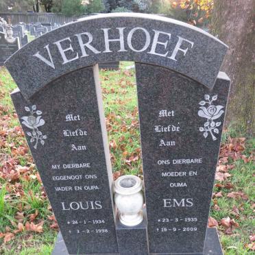 VERHOEF Louis 1934-1998 &amp; Ems 1935-2009
