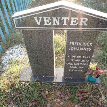 VENTER Frederick Johannes 1953-2017