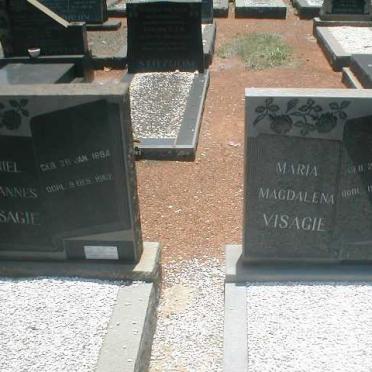 VISAGIE Daniel Johannes 1894-1962 &amp; Maria Magdalena 1905-1987