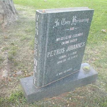 WALT Petrus Johannes, van der 1920-1972