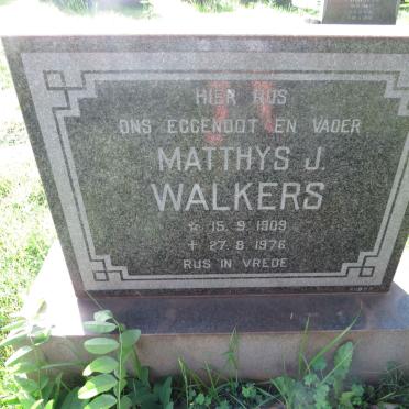 WALKERS Matthys J. 1909-1976