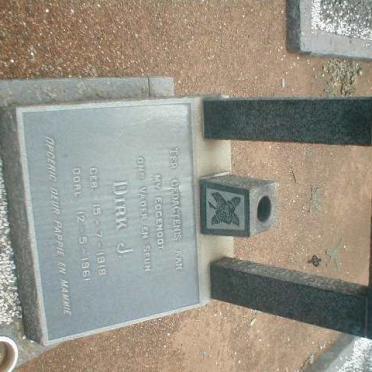 WALT Dirk J., v.d. 1918-1961