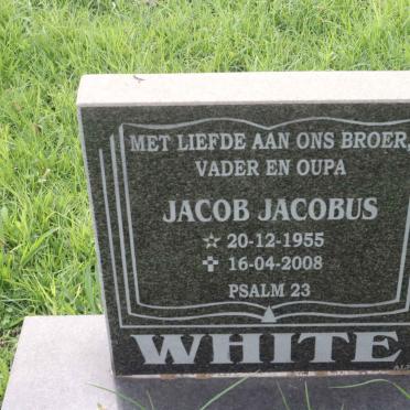 WHITE Jacob Jacobus 1955-2008