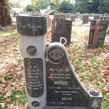 WESTHUIZEN Wessie, van der 1934-2001 &amp; Kotie 1942-