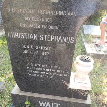 WAIT Christian Stephanus 1897-1967
