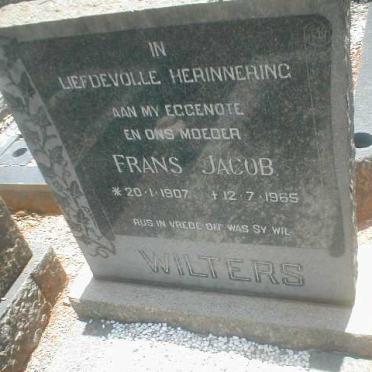 WILTERS Frans Jacob 1907-1965