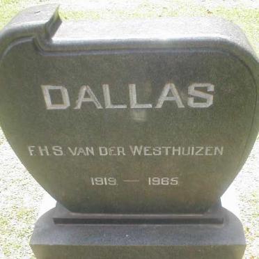 WESTHUIZEN F.H.S., van der 1919-1965