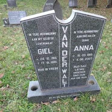 WALT Giel, van der 1915-1995 &amp; Anna 1919-2007