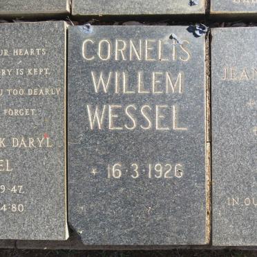 WESSEL Cornelis Willem 1926-