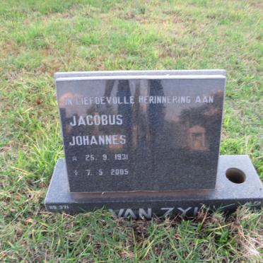 ZYL Jacobus Johannes, van 1931-2005