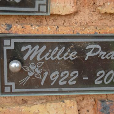 PRATT Millie 1922-2007