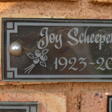 SCHEEPERS Joy 1923-2014