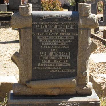 ARNESEN Arne -1948 &amp; Adelaide ROBINSON -1937
