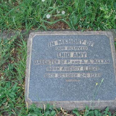 ALLAN Enid Amy 1921-1921