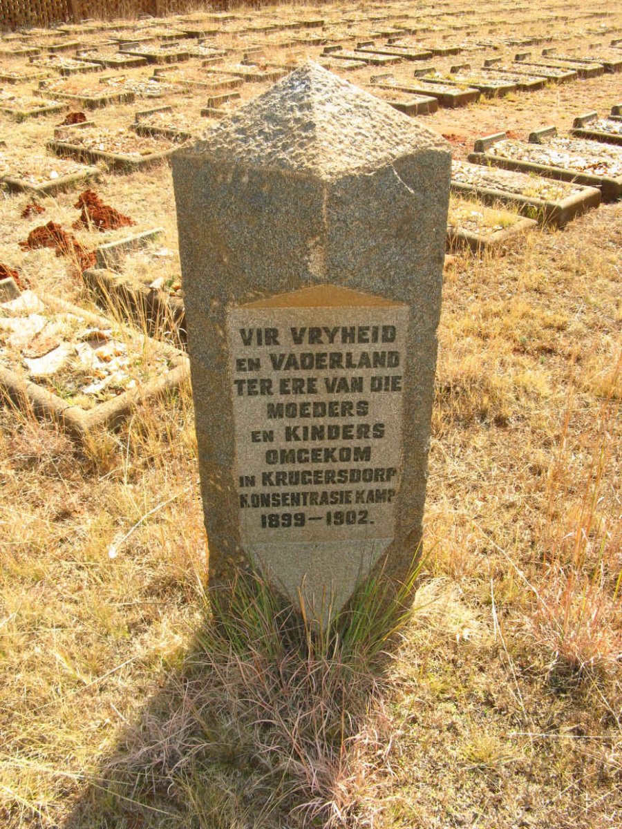 Memorial to the Mothers &amp; Children who died in Krugersdorp concentration camp 1899-1902