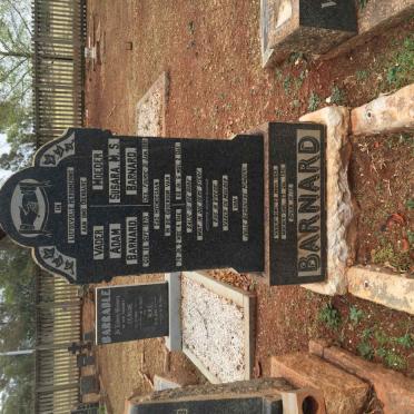 BARNARD Adam 1875-1949 &amp; Susara M.S. FOURIE 1881-1941