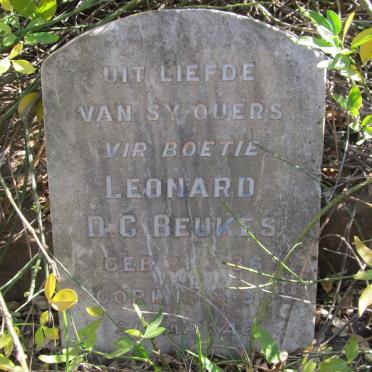 BEUKES Leonard D.C. 1936-1936