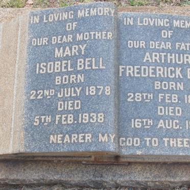 BELL Arthur Frederick 1873-1949 &amp; Mary Isobel 1878-1938