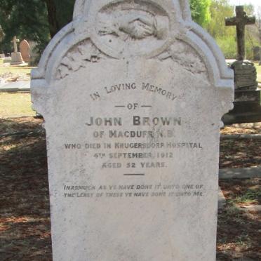 BROWN John -1912