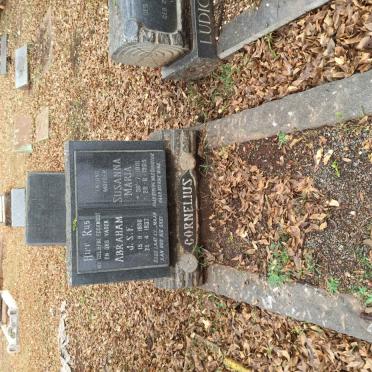 CORNELIUS Abraham J.S.F. 1880-1937 &amp; Susanna Maria 1891-1965