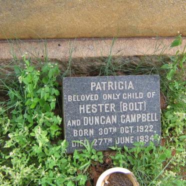 CAMPBELL Patricia 1922-1934