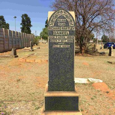 DANEEL Richard Hartley 1869-1901